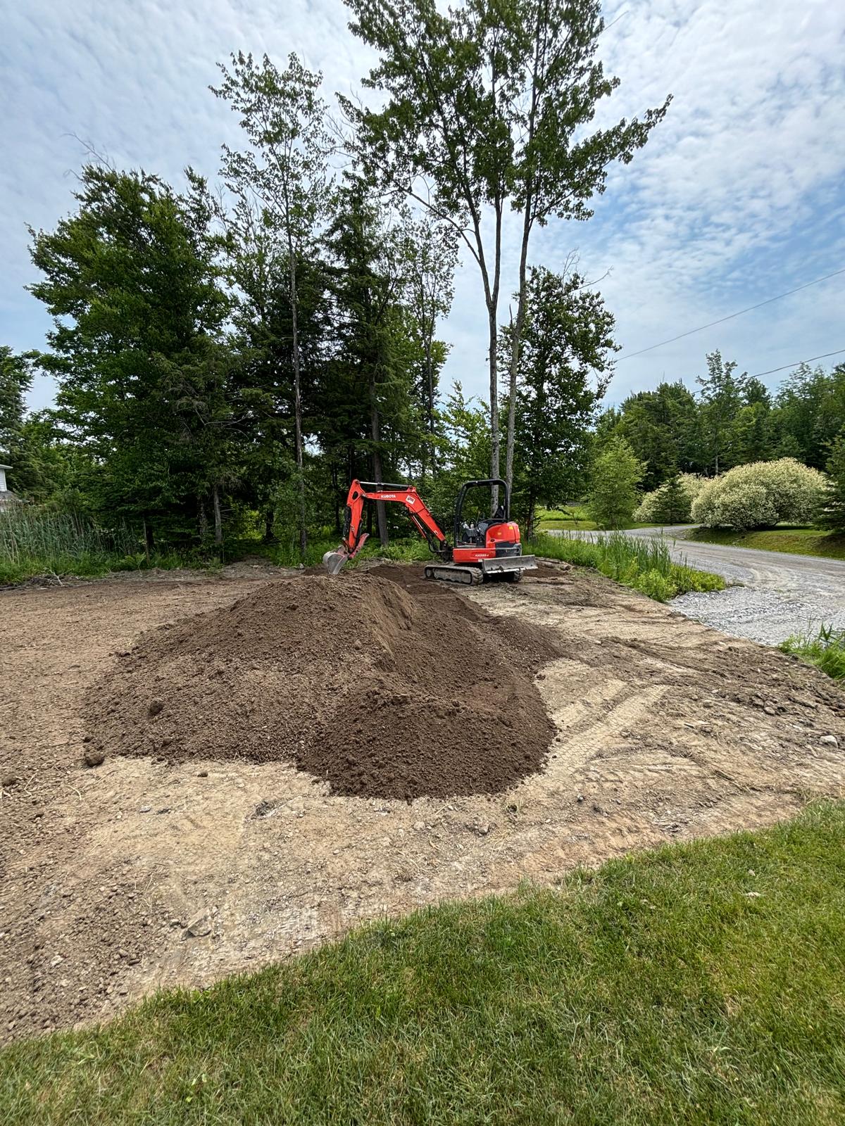 Travaux d'excavation